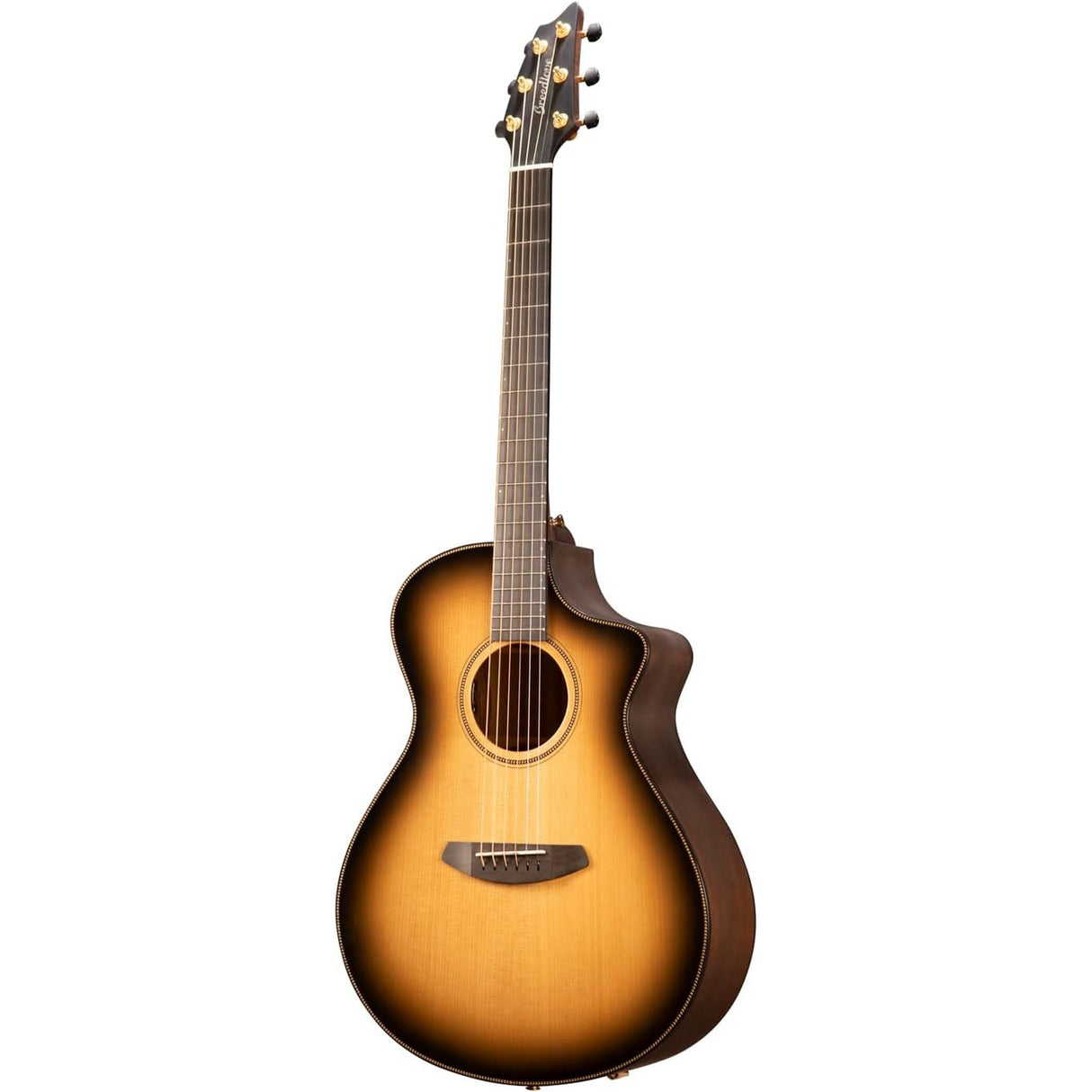 Breedlove Oregon Concert CE Acoustic Electric Guitar, Saddleback Burst Gloss Finish