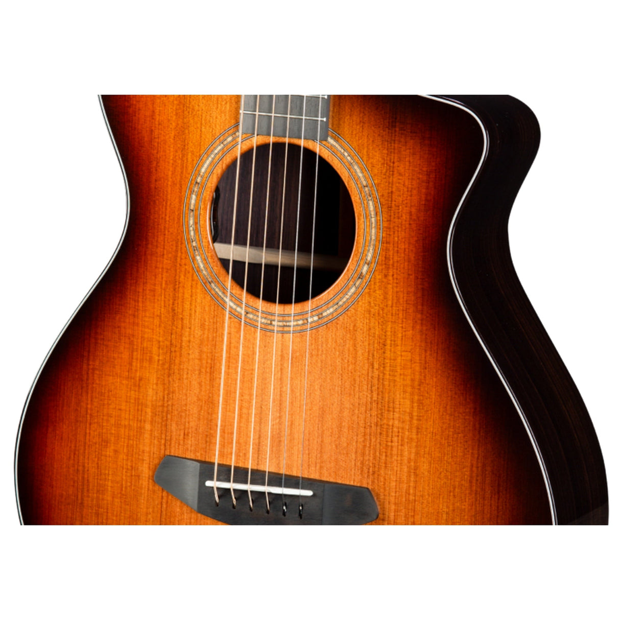 Breedlove Premier Parlor Concertina CE Acoustic-Electric Guitar, Edgeburst Gloss Finish