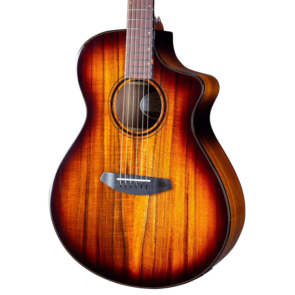 Breedlove Pursuit Exotic S Concert CE Acoustic-Electric Guitar, Edgeburst Finish