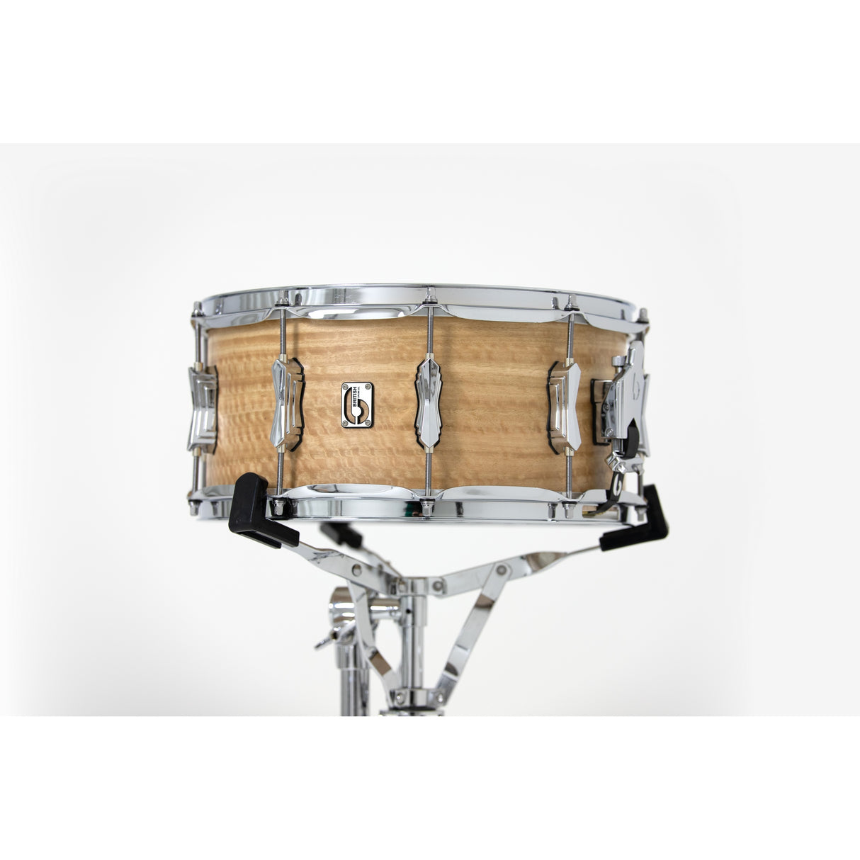 British Drum Co MAV-14-65-SN Maverick Series 14x6.5-Inch Snare Drum, Maple Finish