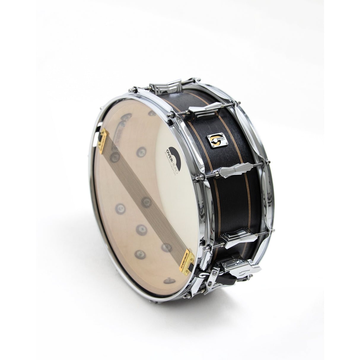 British Drum Co MER-14-65-SN Merlin Series 14x6.5-Inch Snare Drum, Maple and Birch Finish