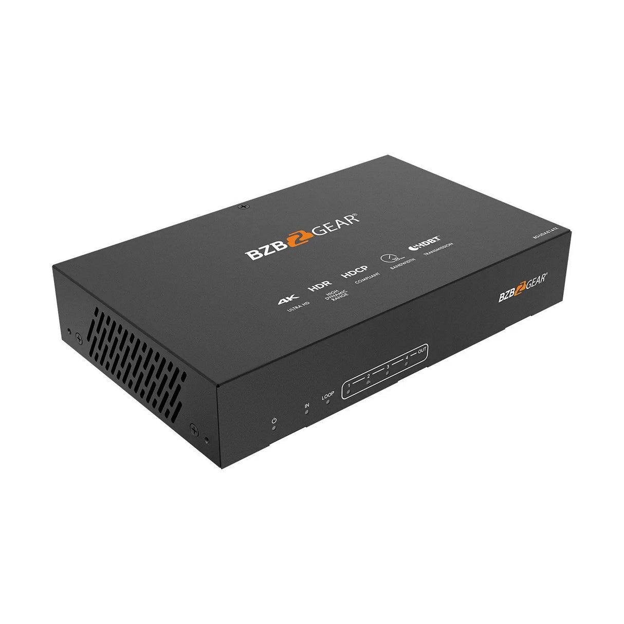 BZBGEAR BG-UDA-E14 1x4 4K UHD 18Gbps HDMI HDBaset Splitter/Distribution Amplifier