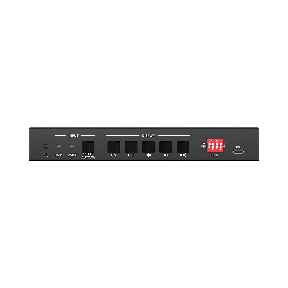 BZBGEAR 4K 2x1 18G 60Hz 4:4:4 Presentation 2-Port KVM Switcher with HDMI and USB-C Inputs