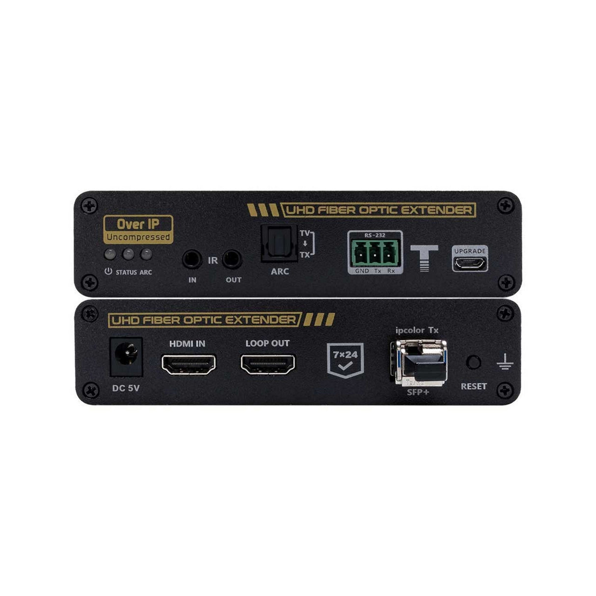 Camplex 4K/2K HDMI 2.0 Over Fiber Extender Set with 10G Ethernet and RS-232
