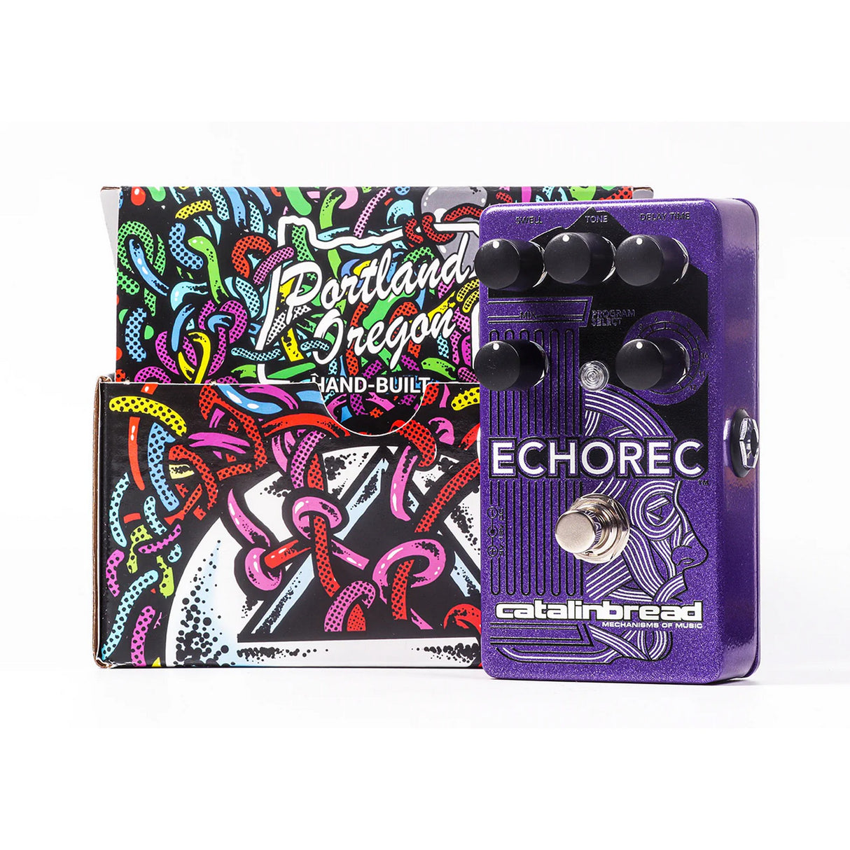 Catalinbread ECHOREC Echo Effect Pedal, Purple Gaze Edition