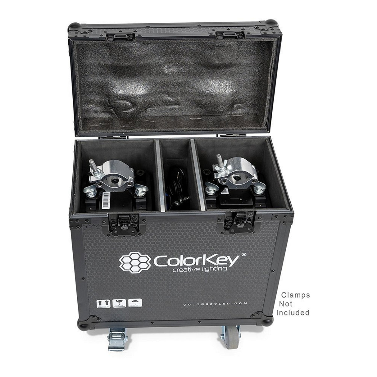 ColorKey 2-Piece Flight Case with Castors for Creator BX7 Wash Moving Head Black