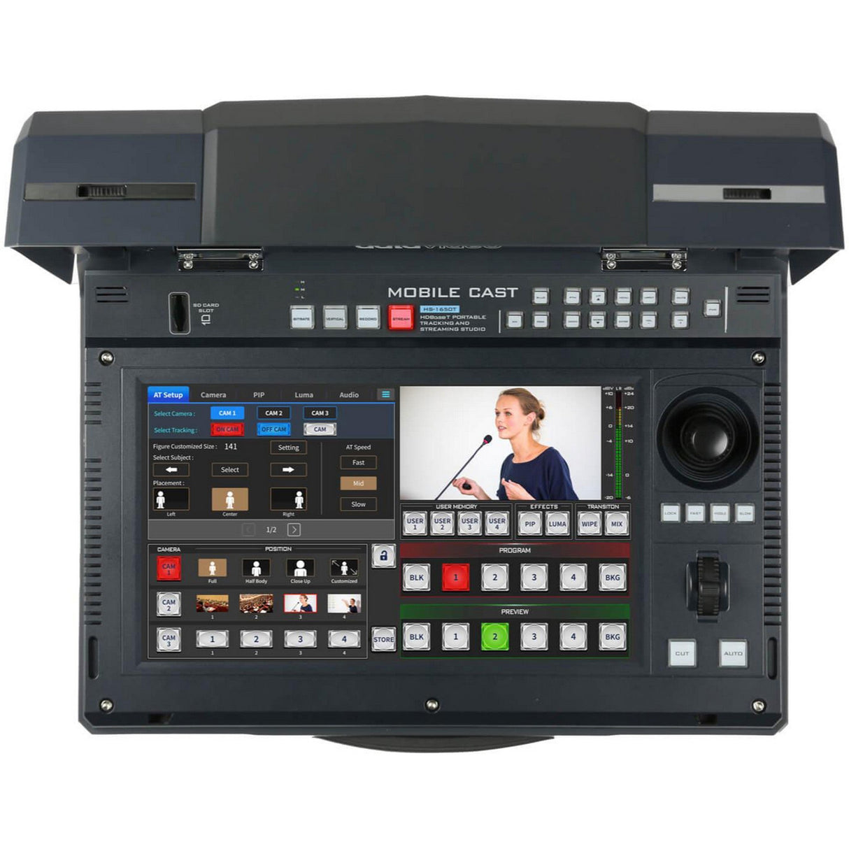 Datavideo HS-1650T HDBaseT Portable Streaming Production Switcher