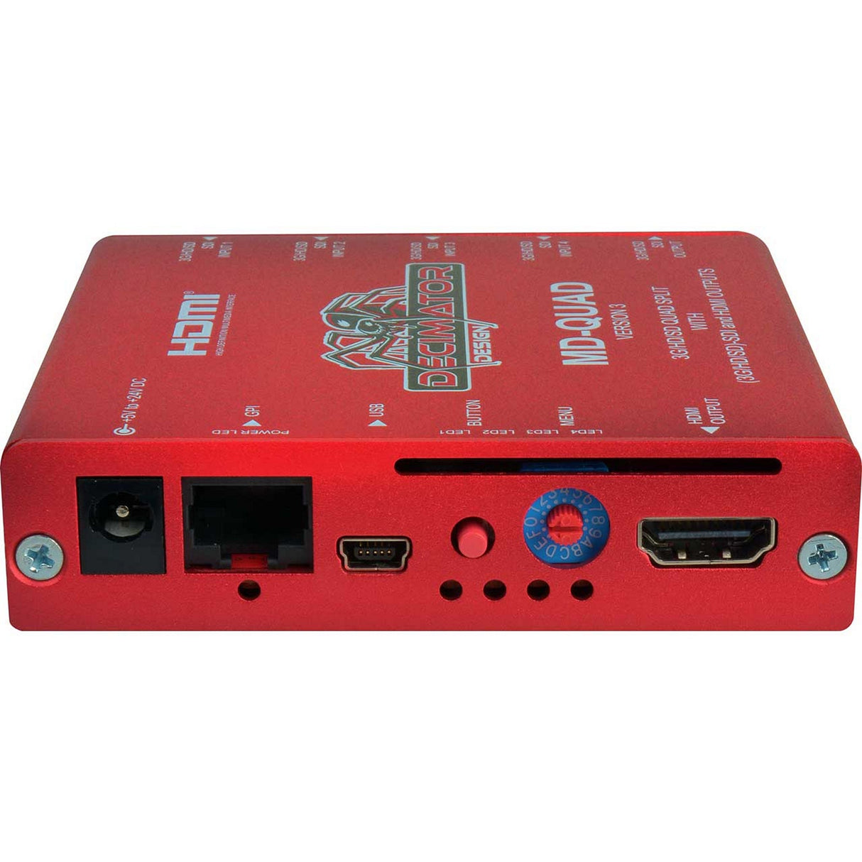 Decimator Design DEC-MD-QUAD Miniature 3G HD SD Quad Split Multiviewer with HDMI