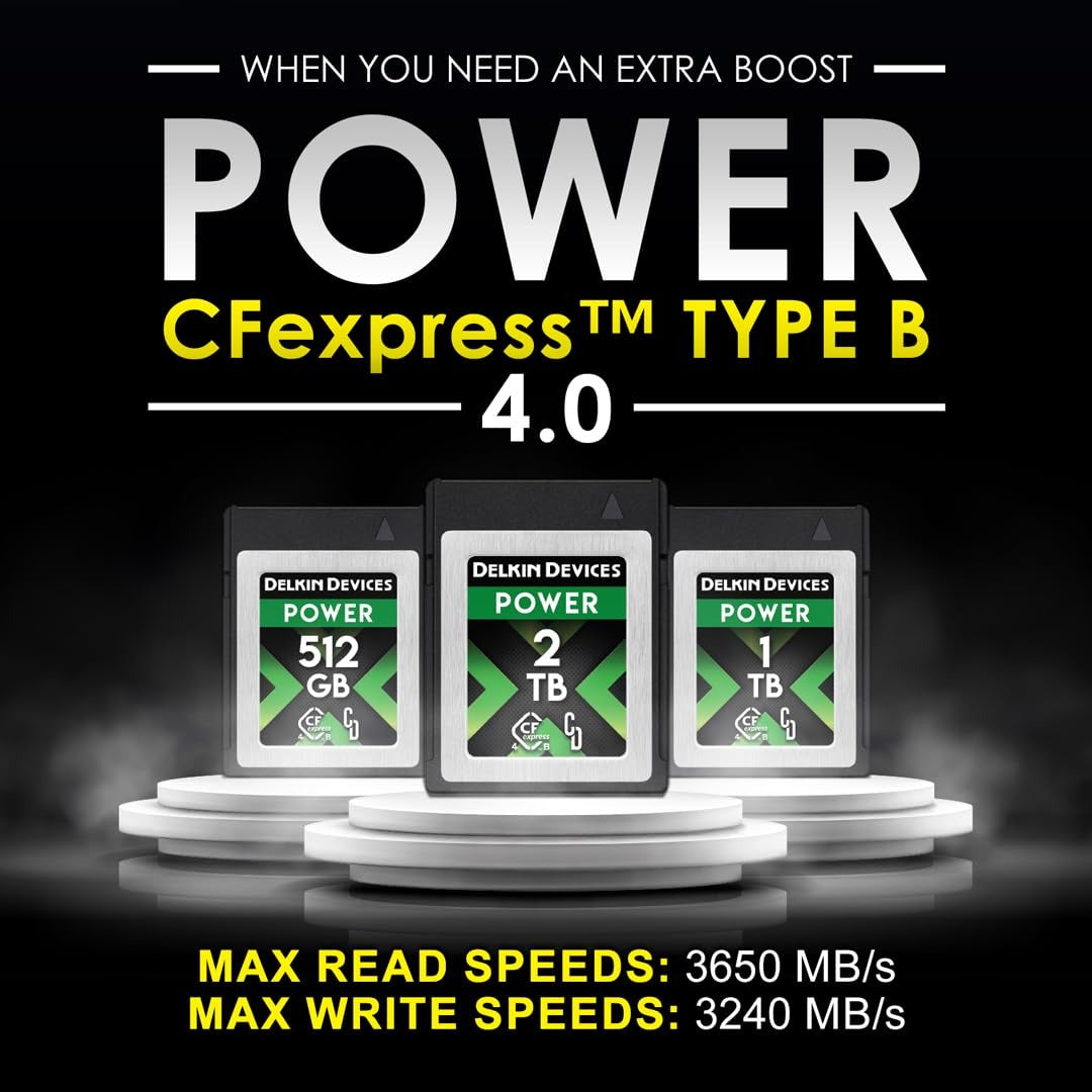 Delkin Devices DCFX4P1TB POWER 1TB CFexpress Type B 4.0 Memory Card