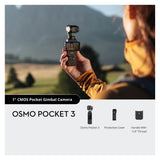 DJI Osmo Pocket 3 Gimbal Camera, 1-Inch CMOS 4K/120fps 3-Axis Stabilized