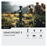 DJI Osmo Pocket 3 Creator Combo, 1-Inch 4K Gimbal Camera with DJI Mic 2 TX