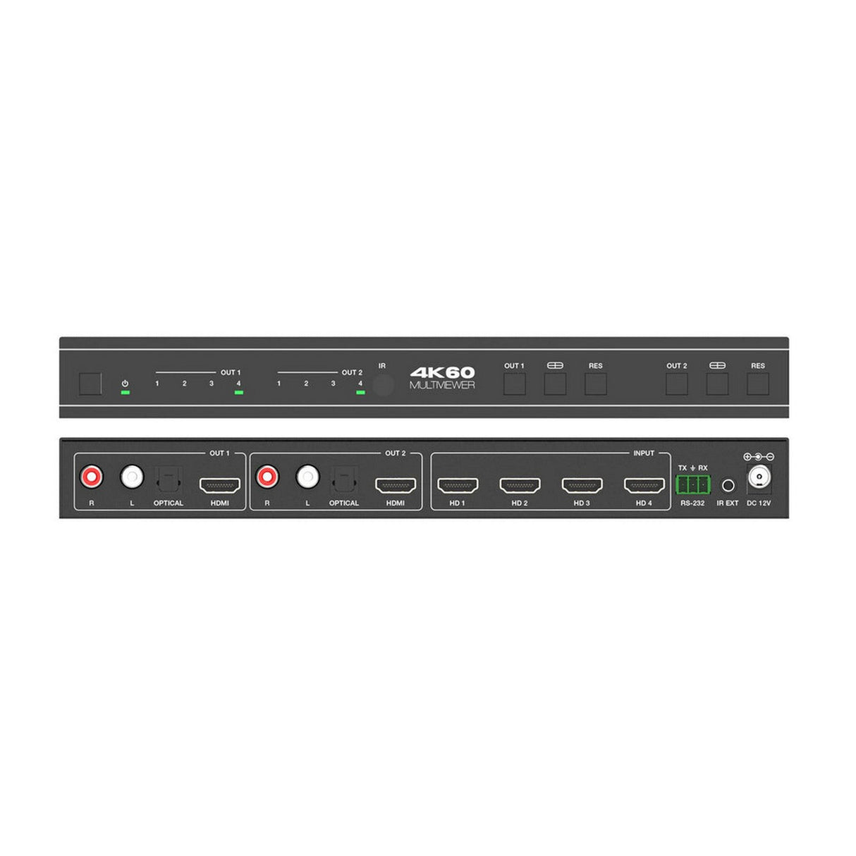 DVDO 4K 4x2 Seamless HDMI Matrix Switcher with Multiview