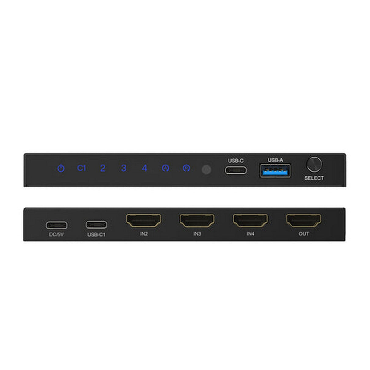 DVDO 8K 4x1 Switcher with 1 USB-C and 3 HDMI Inputs