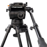 E-Image EI-7100-AA 2-Stage Aluminum 100mm Fluid Head Tripod Kit