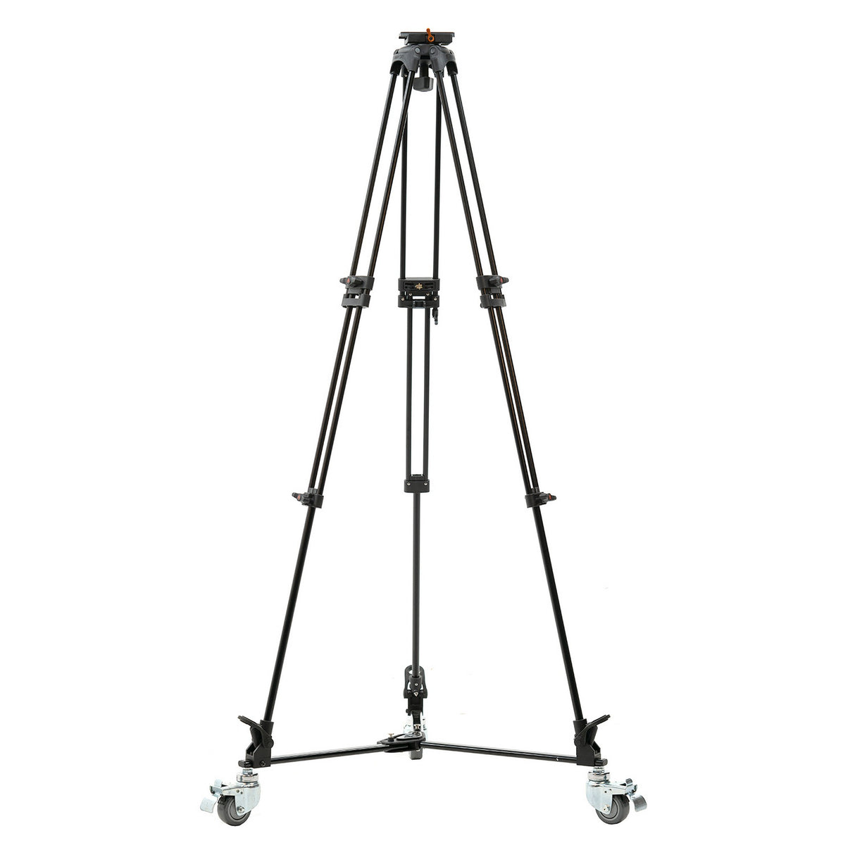 E-Image GA752SD-PTZ Aluminum Tripod with Dolly/75mm Flat Base and Quick Release for PTZ Cameras