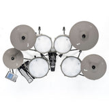 EFNOTE 3 Acoustic Designed Electronic Drum Set, White / Sparkle