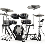 EFNOTE 3X Acoustic Designed Electronic Drum Set, Black Oak Wrap