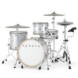 EFNOTE 7 Acoustic Designed Electronic Drum Set, White / Sparkle