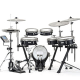 EFNOTE 3X Acoustic Designed Electronic Drum Set, Black Oak Wrap Finish