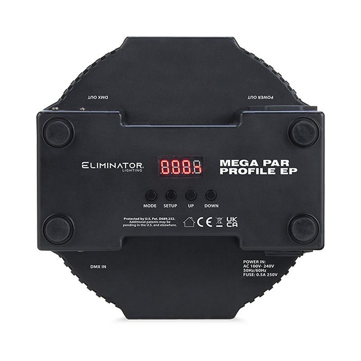 Eliminator Lighting Mega Par Profile EP 2-In-1 RGB+UV Low Profile LED Par Fixture