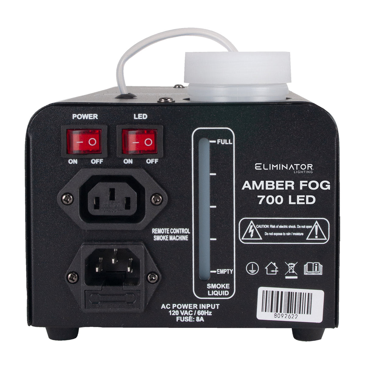 Eliminator Lighting Amber FOG 700 LED Flame‑Effect Fog Machine