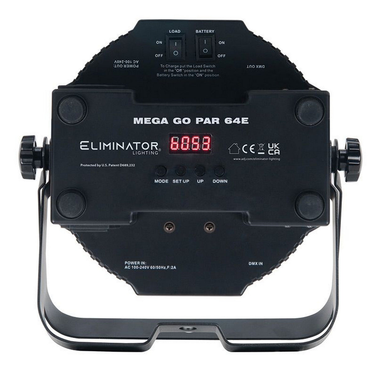 Eliminator Lighting MEGA GO PAR 64E LED with Wired Digital Communication Network