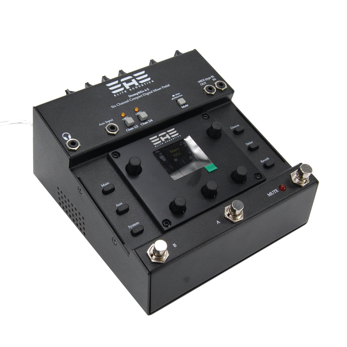 Elite Acoustics StompMix 6-2 6-Channel Compact Digital Mixer Pedal