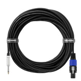 Gator GCWB-SPK-1TL Backline Series 1/4-Inch Straight TS to Straight Twist Lock Connector Speaker Cable