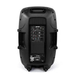 Gemini AS-2115BT-LT Active 15 Inch 2000 Watt Loudspeaker with Bluetooth and Party Lights