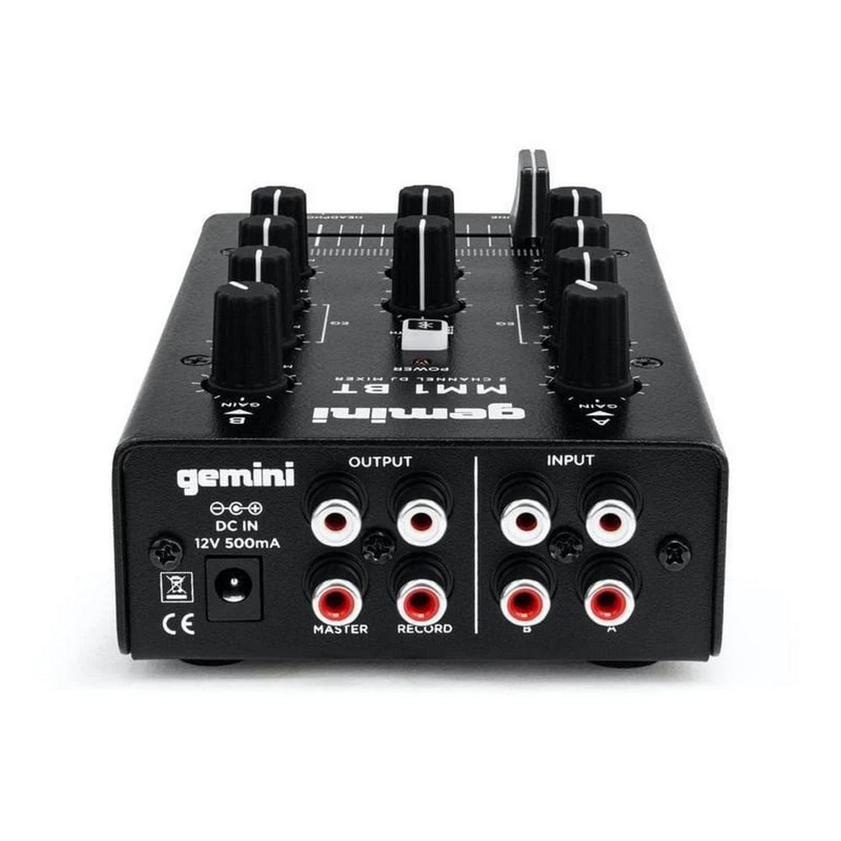 Gemini MM1-BT 2-Channel Professional Analog Bluetooth DJ Mixer