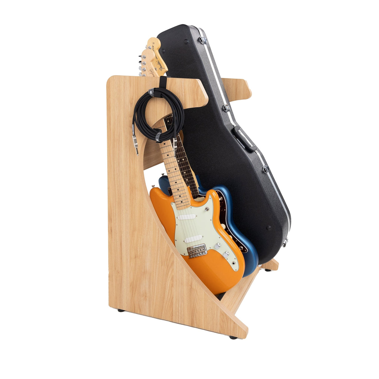 Gator GFW-ELITEGTR3RK-MPL Frameworks Elite Series 3/4-Space Guitar and Instrument Case Combo Rack Maple - accessories