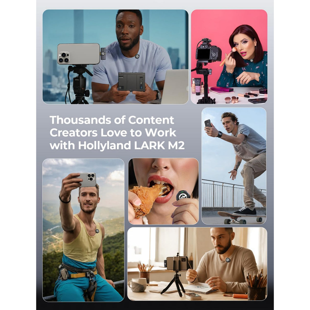 Hollyland Lark M2 Wireless Lavalier Microphone System (USB-C)