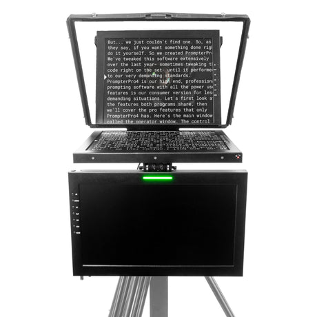Ikan PT419W-PTZ-TM-TK 19-Inch PTZ Teleprompter with Widescreen Monitor Talent and Travel Kit