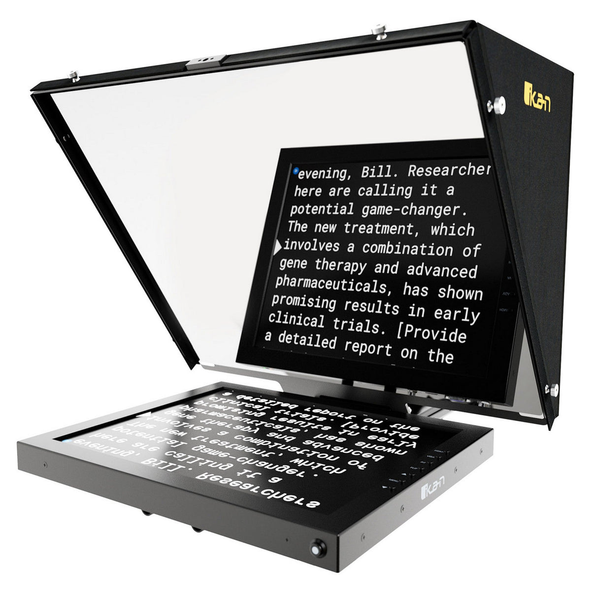 Ikan 15-Inch Teleprompter, Pedestal and Dolly Turnkey System