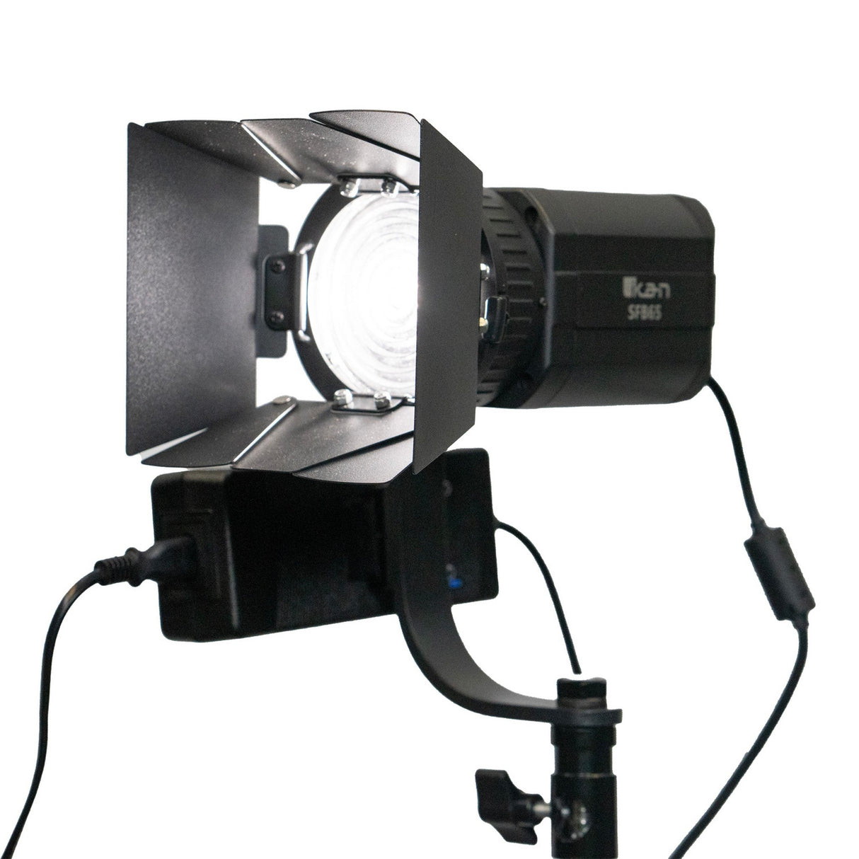 Ikan SFB65-3PT-KIT Stryder 3-Point Bi-Color 2800K-6500K 65W LED Fresnel Light with DMX
