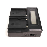 IndiPRO INBPUCG Dual LCD Charger for BP-U Series Batteries