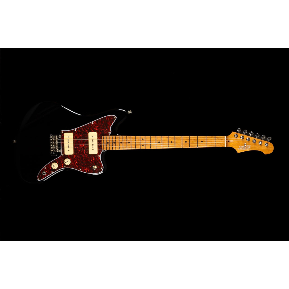 Jet Guitars JJ-300 P90 BK Electric Guitar, Black Finish