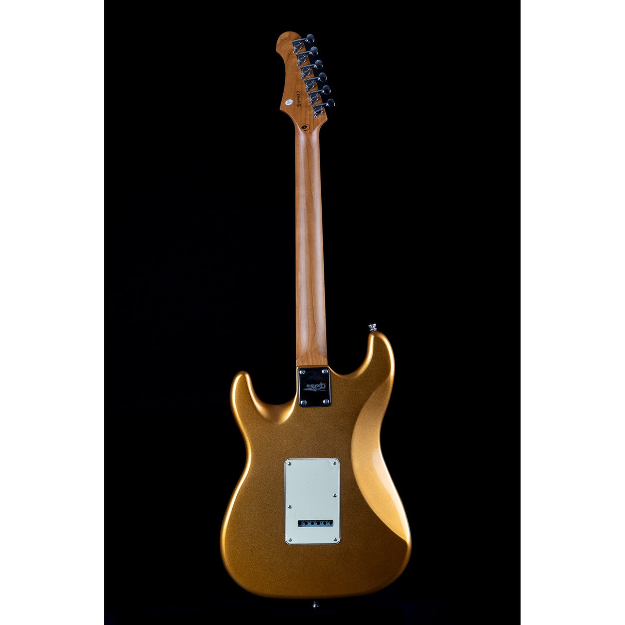 JET Guitars JS-300 Canadian Roasted Maple Basswood Electric Guitar with SSS Ceramic Pickup, Gold