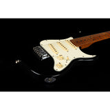 Jet Guitars JS-300 Mini Roasted Maple Electric Guitar, Black Finish