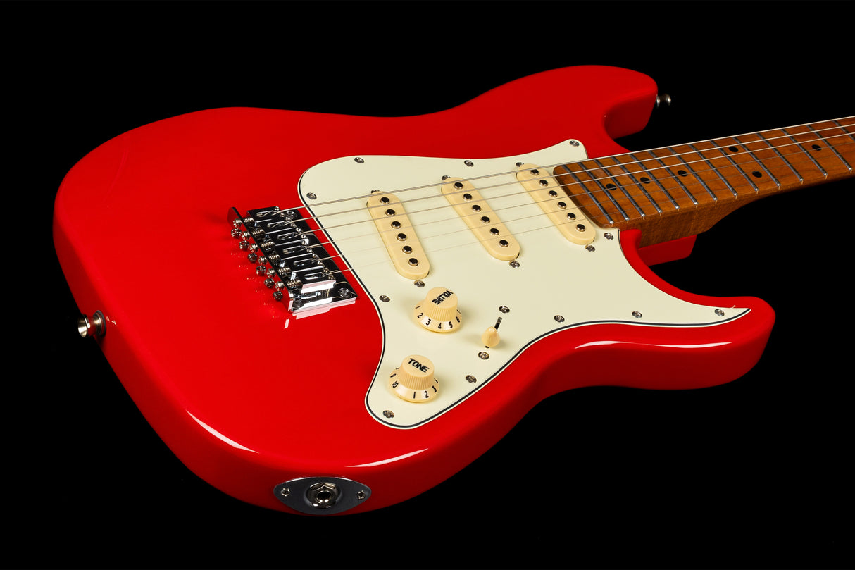 Jet Guitars JS-300 Mini Red Electric Guitar, Red
