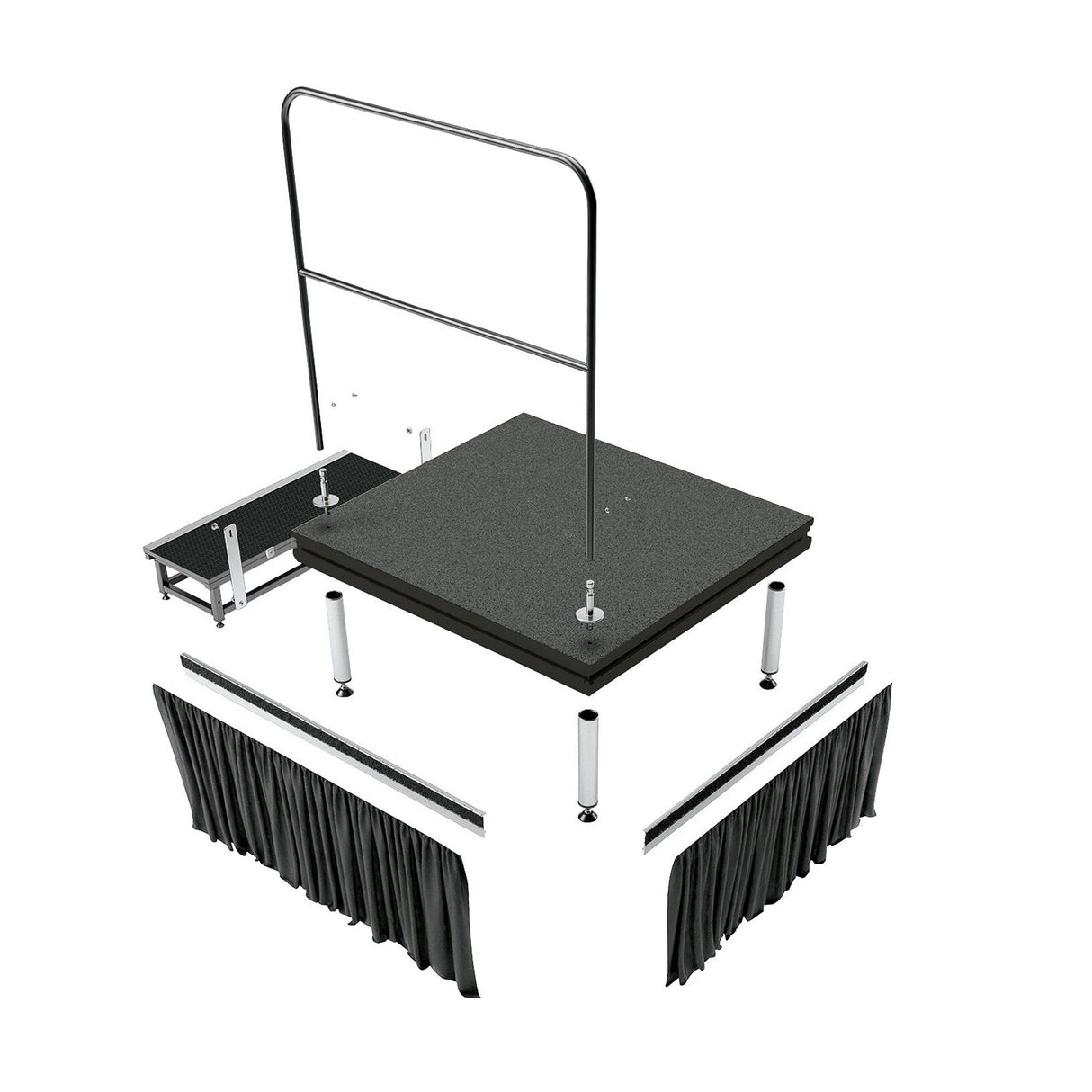 K&M Robust Conductor Podium with Noise Filtering Carpet