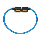 Kondor Blue 12-Inch Right Angle to Left Angle Full HDMI Straight Cable