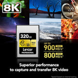 Lexar Professional GOLD SERIES CFexpress Type A Memory Card, 160GB
