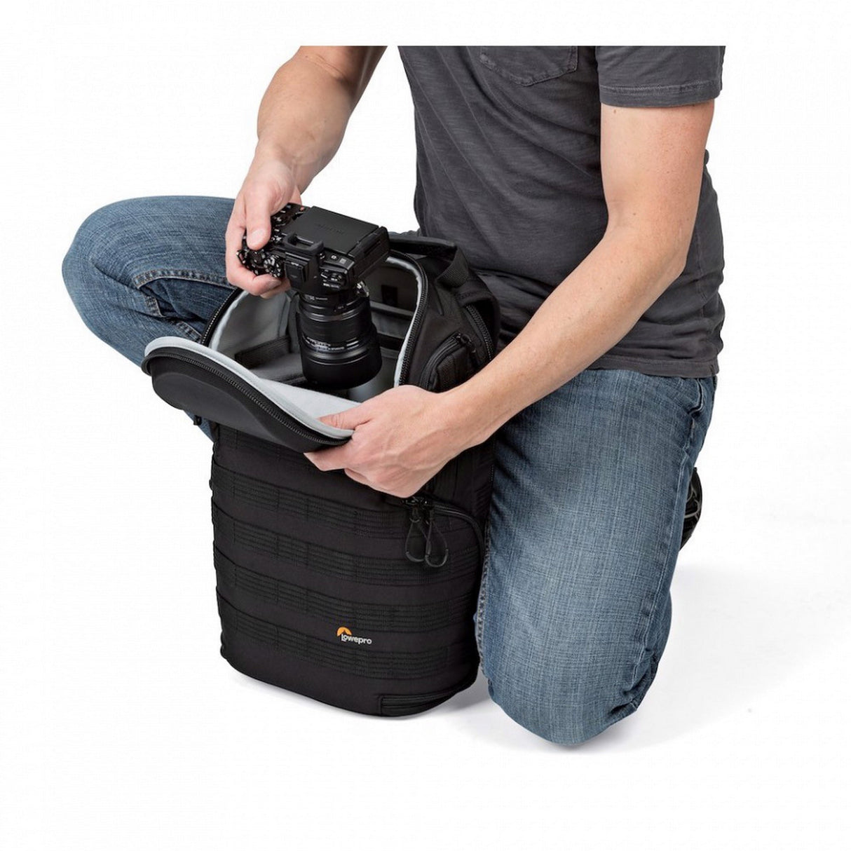 Lowepro ProTactic BP 350 AW II Camera and Laptop Backpack, Black, 16L