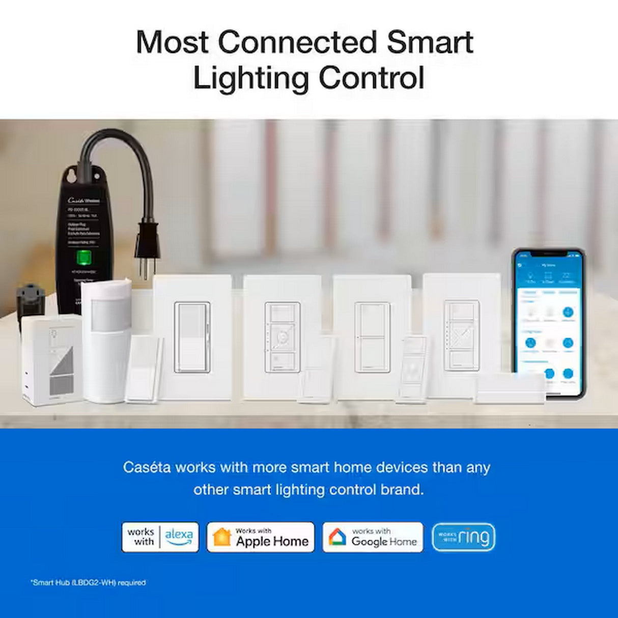 Lutron DVRF-6L-WH Diva Smart Dimmer for Caseta