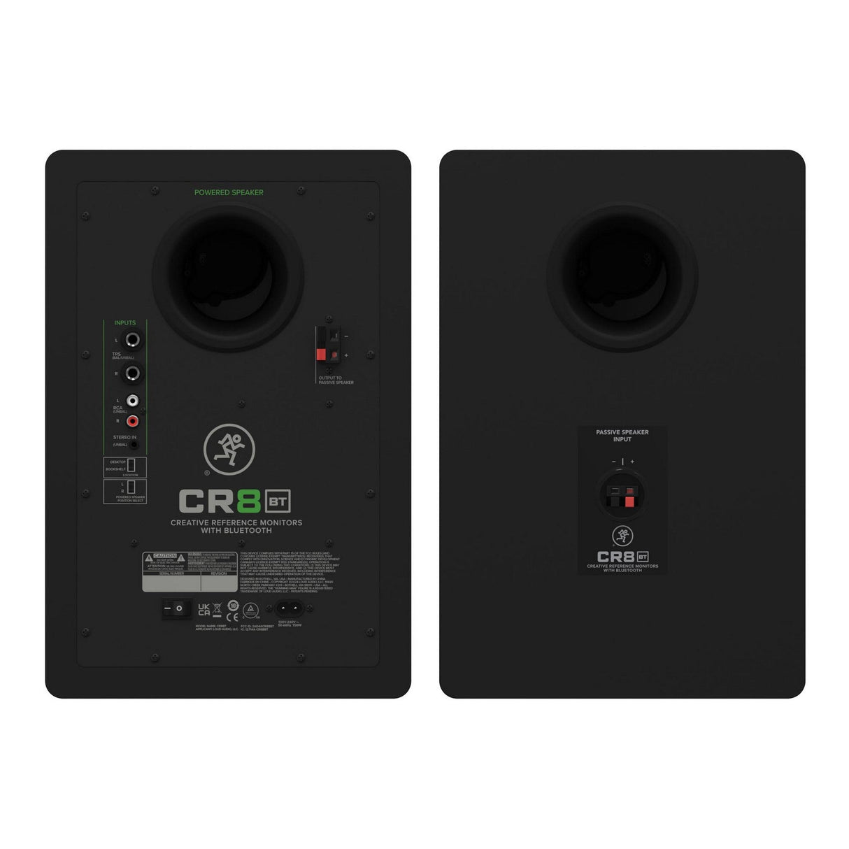 Mackie CR8BT 8-Inch Powered Bluetooth Studio Monitors with Tone Control, Gen 3 Pair