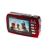 Minolta MN40WP 48 MP 2.7K Ultra HD Waterpoof Digital Camera, Red