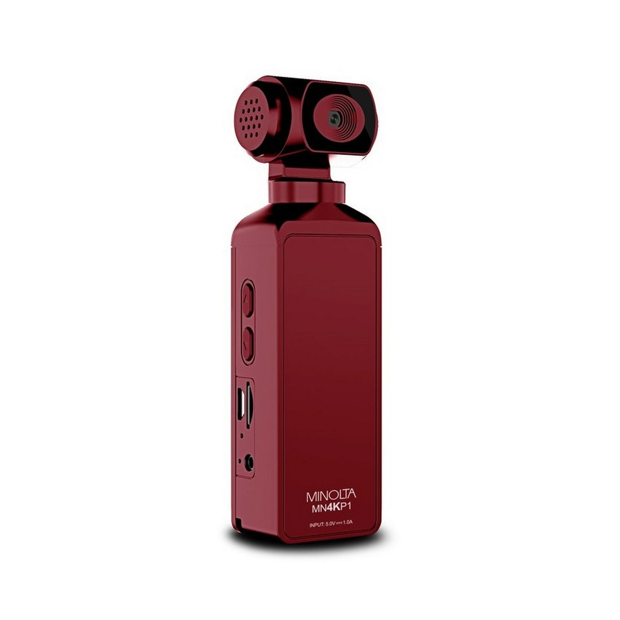 Minolta MN4KP1 Waterproof 4K Ultra HD Pocket Camcorder with WiFi, Red