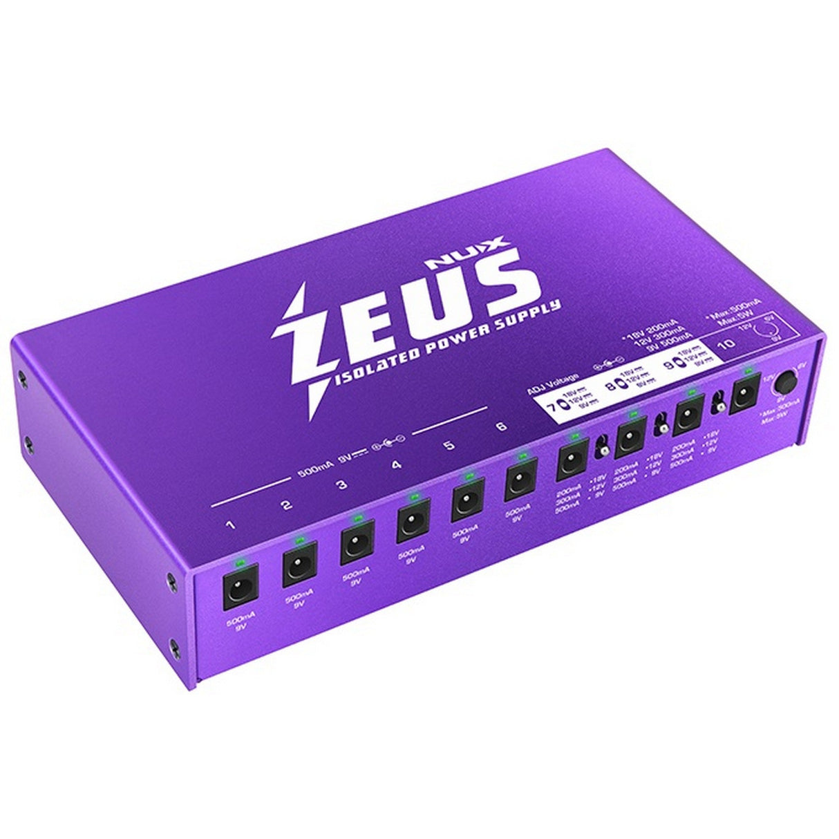 Nux Zeus 6 9V Outputs Isolated Power Supply