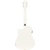 Ortega Guitars RCE145WH Family Series Pro Full Size Acoustic Electric Guitar (White)
